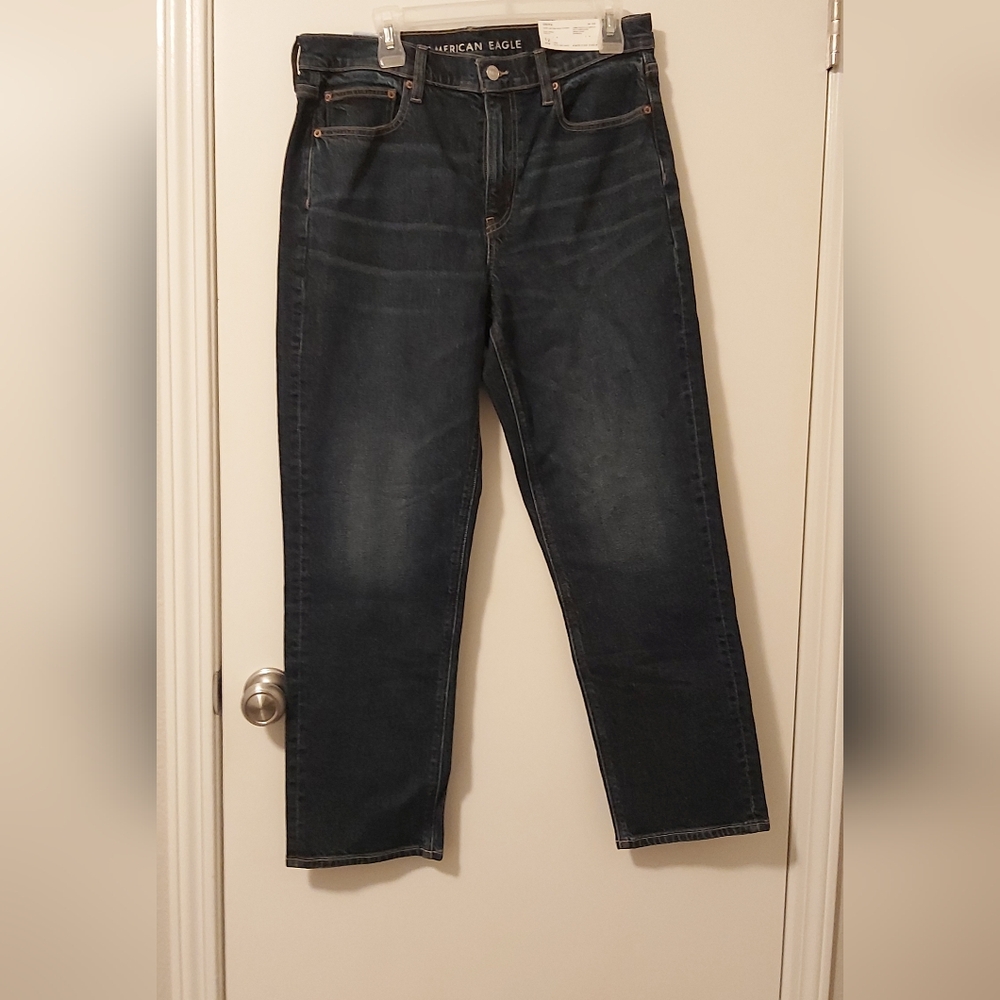 NEW American Eagle Super Hi-Rise Straight Jeans Long